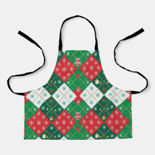 Tablier de Noël « Festive Argyle Cheer »