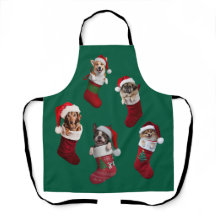Tablier de Noël Petit Chien
