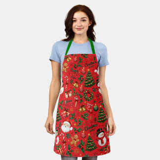 Tablier de Noël sans couture avec motif de Père No