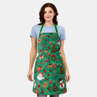 Tablier de Noël sans couture avec motif de Père No
