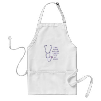 Tablier de nom personnalisé de l'infirmière sage-f