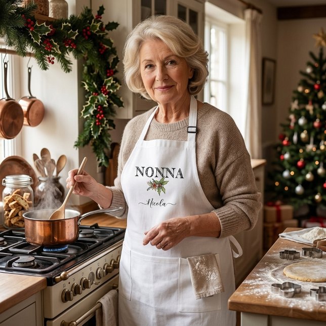 Tablier de Nonna - Nom personnalisé pour la cuisin (Créateur téléchargé)