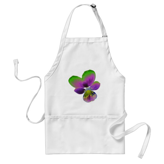 Tablier de Pansy pourpre et vert (Devant)