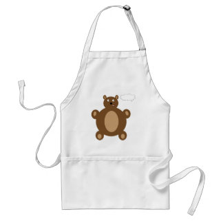 Tablier de pensée d'ours de nounours