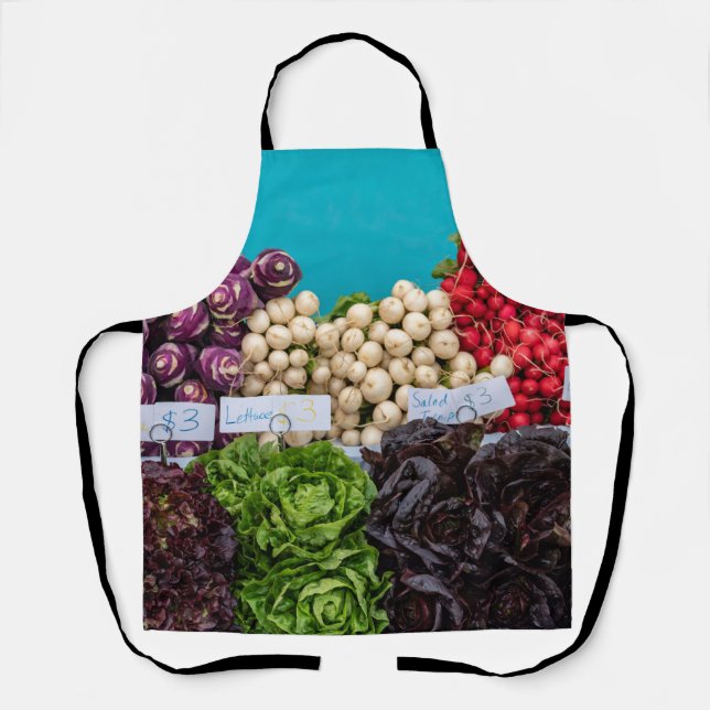 Tablier de photographie de légumes frais (Recto)