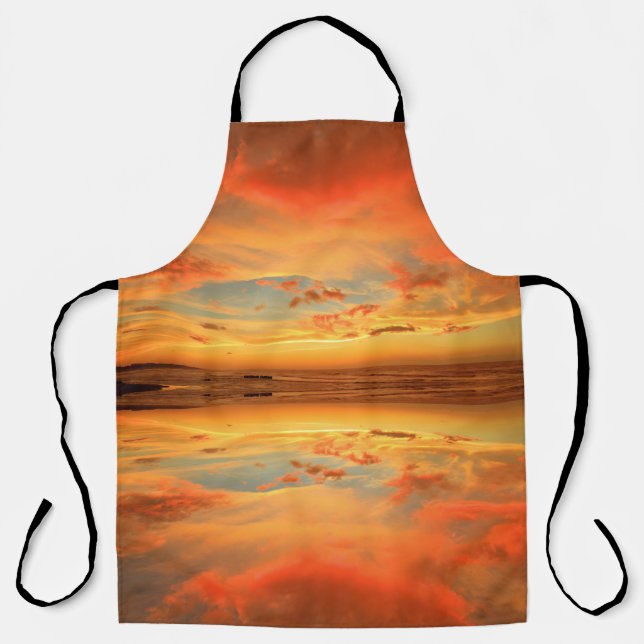 Tablier de plage au coucher du soleil (Recto)
