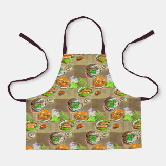 tablier de plats vietnamiens