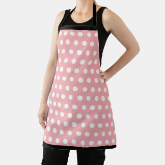 Tablier de point rose rétro