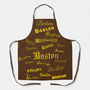 Tablier de polices jaunes de Boston