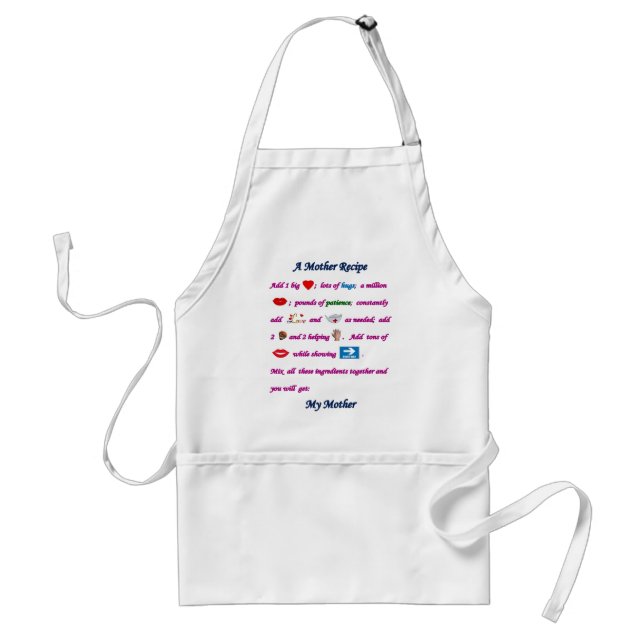 Tablier de recette de mère (Devant)
