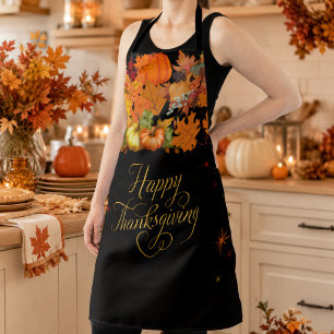 Tablier de récolte automnale de Thanksgiving heure