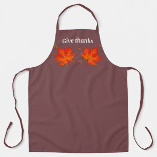 Tablier de remerciement d'automne