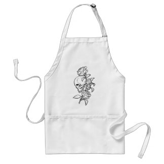 Tablier de roses des crânes n