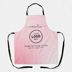 Tablier de salon moderne tendance avec logo