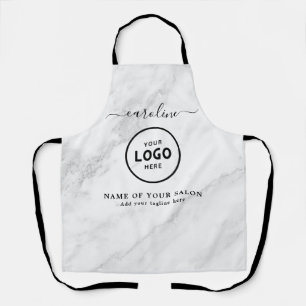 Tablier de salon moderne tendance avec logo