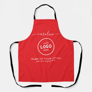 Tablier de salon moderne tendance avec logo