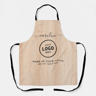 Tablier de salon moderne tendance avec logo