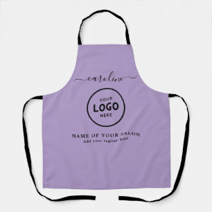 Tablier de salon moderne tendance avec logo