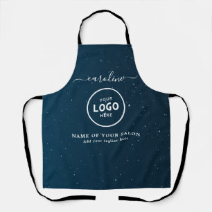 Tablier de salon moderne tendance avec logo