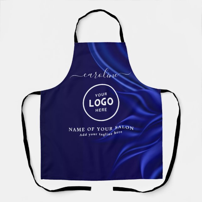 Tablier de salon moderne tendance avec logo (Recto)