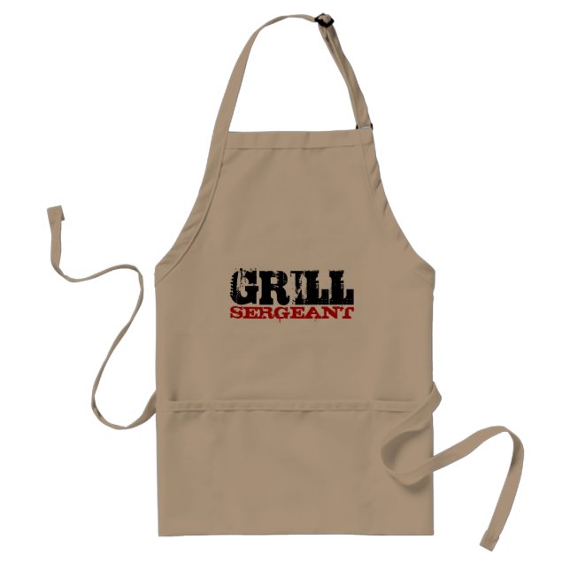 Tablier de sergent de grill | beige (Devant)