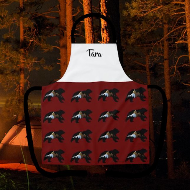 Tablier de style country pour amateurs d'ours joye (Créateur téléchargé)