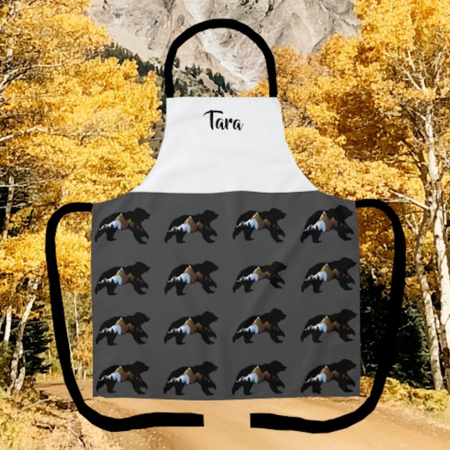Tablier de style de restaurant pour amateur d'ours (Créateur téléchargé)