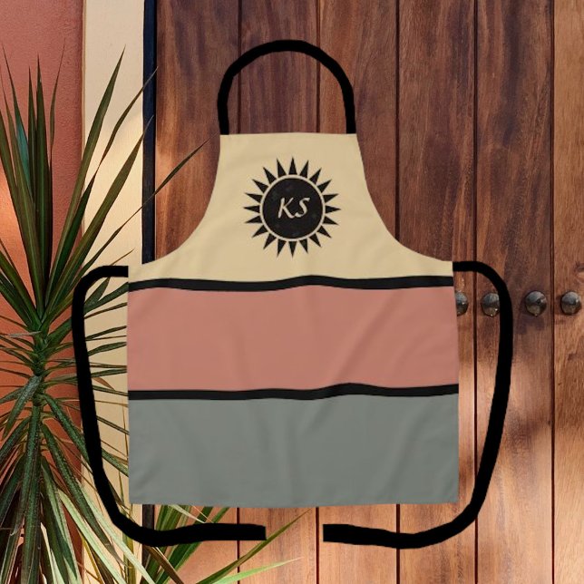 Tablier de style sud-ouest avec soleil en mosaïque (Créateur téléchargé)