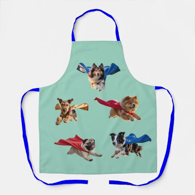 Tablier de super-héros de chien (Recto)