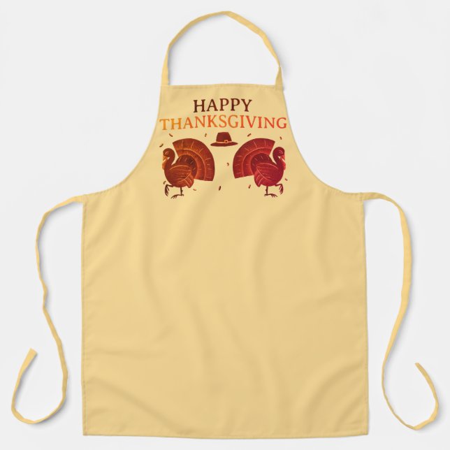 Tablier de Thanksgiving Gobble Gobble (Recto)