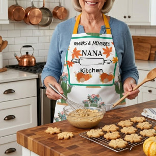 Tablier de Thanksgiving personnalisé pour Nana C