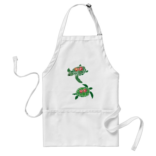 Tablier de tortue de mer de fleur de ketmie (Devant)