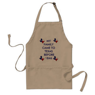 TABLIER de ttEXAS - FAMILLE ICI avant 1846