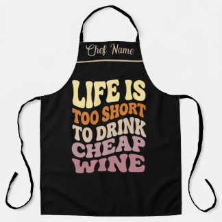 Tablier de vin drôle - Idée de cadeau de vin à cit