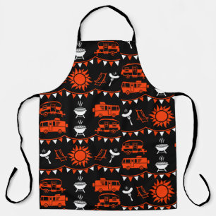 Tablier Décor camping Caravan