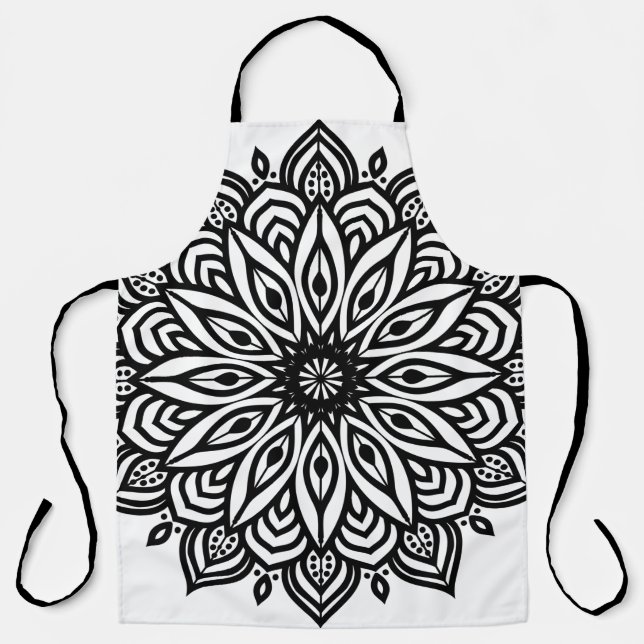 Tablier Décor de la Rosette mandala (Recto)