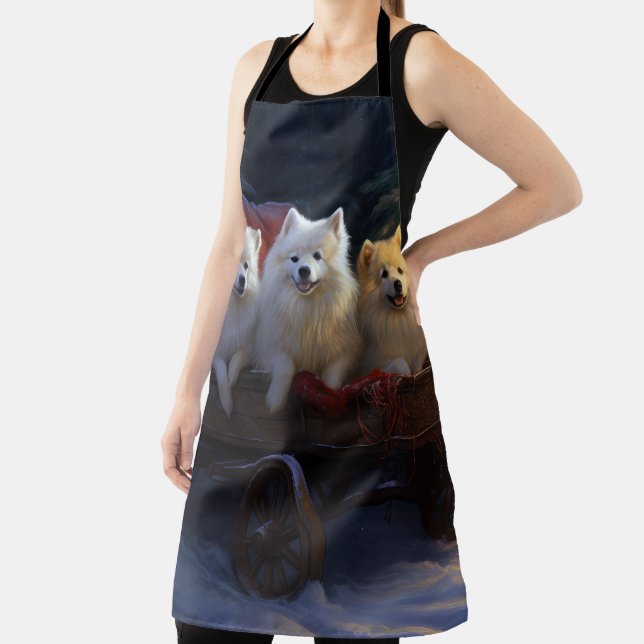 Tablier Décor de Noël Eskimo Snowy Sleigh (Insitu)