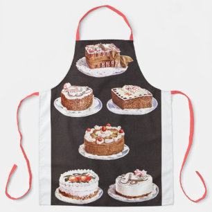 Tablier Décoration de dégivrage de gâteau vintage