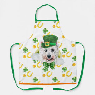 Tablier Décoration de vacances pour West Terrier Saint-Pat