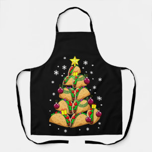Tablier Décorations de sapin de Noël Taco Neige Fêtes Noël