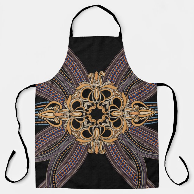Tablier Décoré de motifs élégants et luxueux. Roc (Recto)