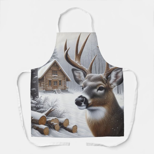 Tablier Deer d'hiver/Buck art (Recto)