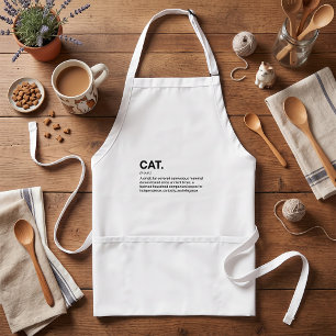 Tablier Définition de chat Nom Amoureux de chat drôle