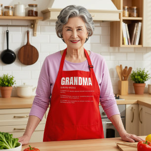 Tablier Définition drôle et sincère de grand-mère