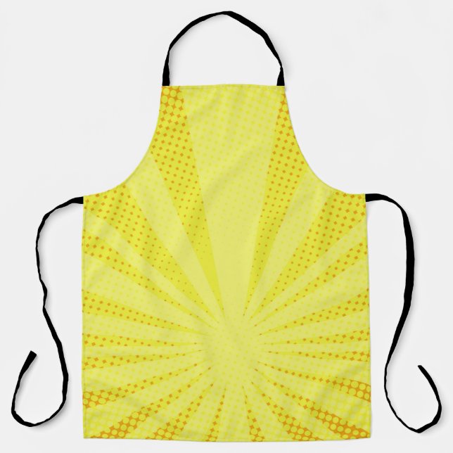 Tablier dégradé arrière - plan jaune rétro (Recto)