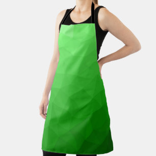 Tablier Dégradé vert clair de maille géométrique motif lum