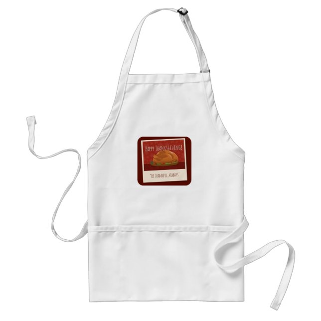 Tablier Déguisement de dinde de Thanksgiving pour dinde rô (Devant)