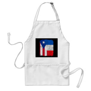 Tablier Demi Portoricain Demi Drapeau Français Fierté De L