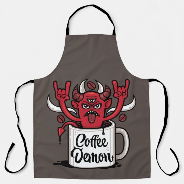 Tablier Démon du Café (Recto)
