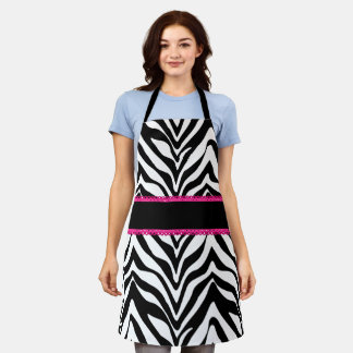 Tablier Dentelle rose Chic Zebra